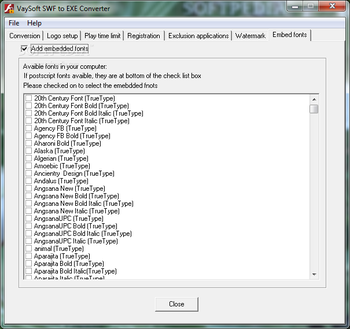 VaySoft SWF to EXE Converter screenshot 10