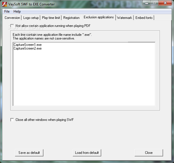 VaySoft SWF to EXE Converter screenshot 8