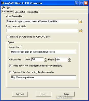 VaySoft Video to EXE Converter screenshot 2