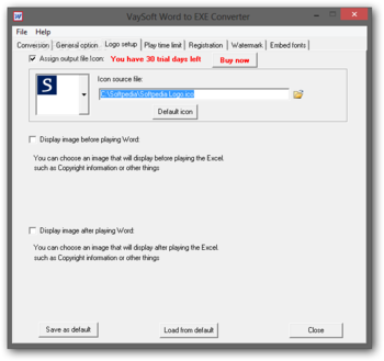 VaySoft Word to EXE Converter screenshot 3