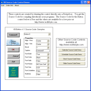 VB Button Control screenshot