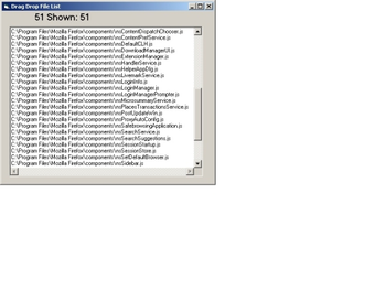 VB Drag Drop File Listing to Text screenshot