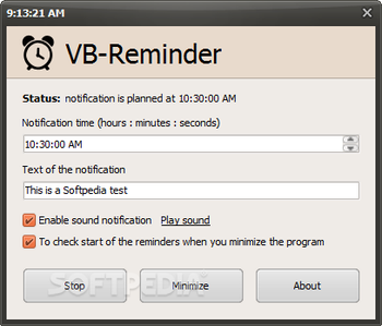 VB-Reminder screenshot