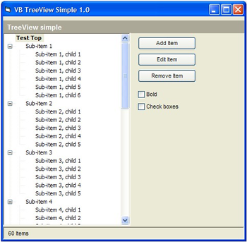 VB TreeView ActiveX (OCX) screenshot