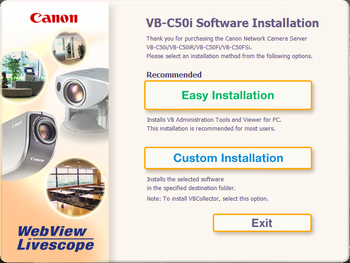 VB150/VB-C50 Software screenshot 1