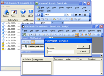 VBA Password Bypasser (TSVPB) screenshot