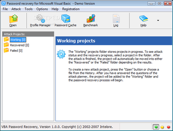 VBA Password Recovery screenshot