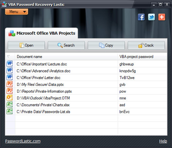 VBA Password Recovery Lastic screenshot 2