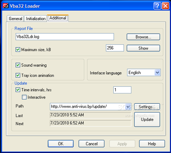 VBA32 Antivirus screenshot 12