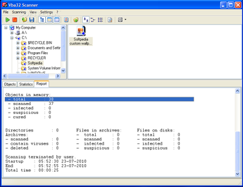 VBA32 Antivirus screenshot 3