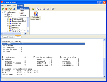 VBA32 Antivirus screenshot 5