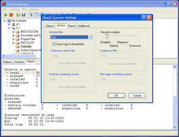 VBA32 Antivirus screenshot 7