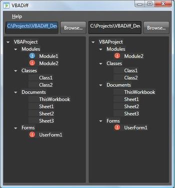 VbaDiff screenshot