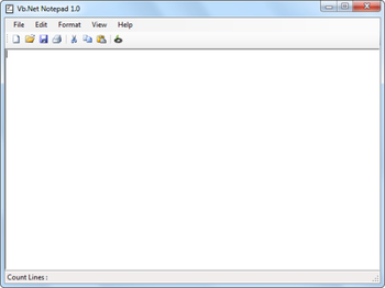 Vb.Net Notepad screenshot