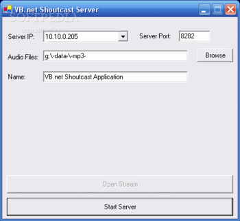 VB.net Shoutcast Server screenshot