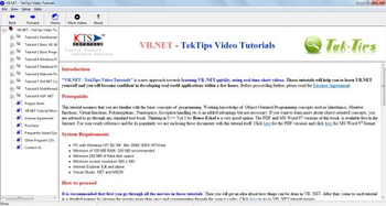 VB.NET - TekTips Video Tutorials screenshot