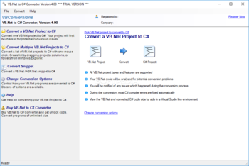 VB.Net to C# Converter screenshot