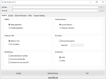Vbs To Exe screenshot