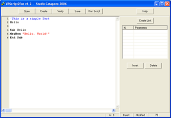 VBScript2Exe screenshot