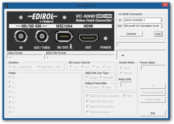 VC-50HD RCS screenshot