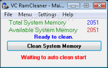 VC RamCleaner screenshot