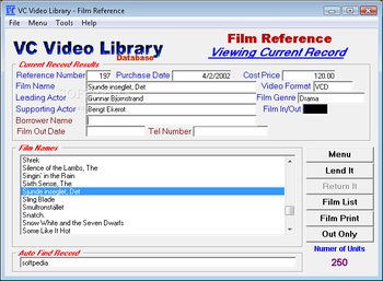 VC Video Library screenshot