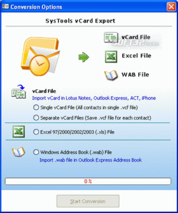 vCard Converter screenshot 2