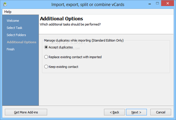 vCard ImportExport screenshot 3