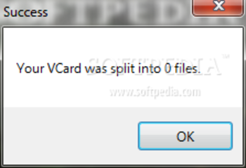 VCard Splitter screenshot 2