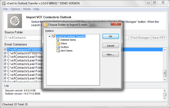 vCard to Outlook Transfer screenshot 2