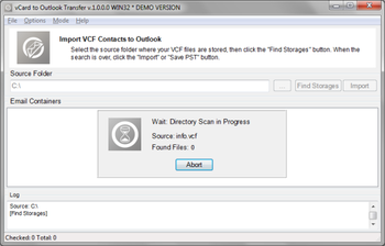vCard to Outlook Transfer screenshot 4