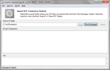 vCard to Outlook Transfer screenshot 5