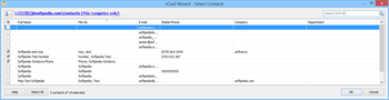 vCard Wizard screenshot 2