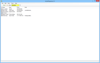 vCardOrganizer screenshot