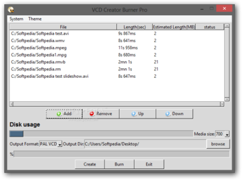 VCD Creator Burner Pro screenshot