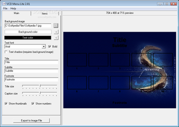 VCD Menu Lite screenshot