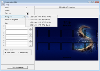 VCD Menu Lite screenshot 3