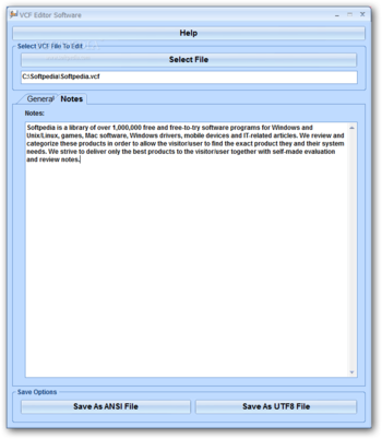 VCF Editor Software screenshot 2