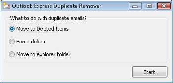 VE Outlook Express Duplicate Remover screenshot