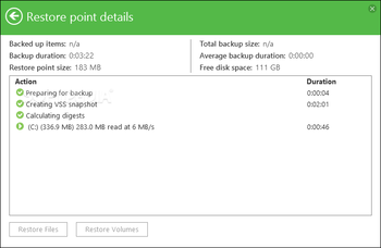 Veeam Endpoint Backup screenshot 10