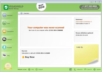 Vegashield Anti-Virus screenshot