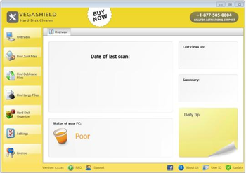 Vegashield Hard-Disk Cleaner screenshot