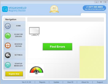 Vegashield Registry Doctor screenshot