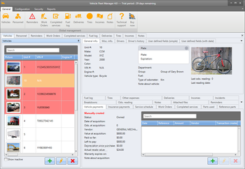 Vehicle Fleet Manager screenshot
