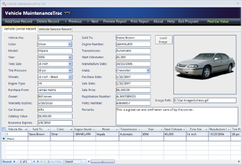 Vehicle MaintenanceTrac screenshot