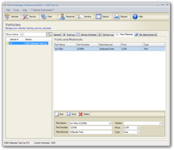 Vehicle Manager 2016 Professional Edition screenshot 5