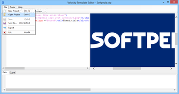 Velocity Template Editor screenshot 2