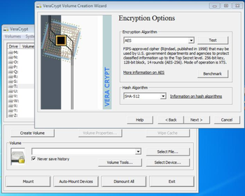 VeraCrypt screenshot