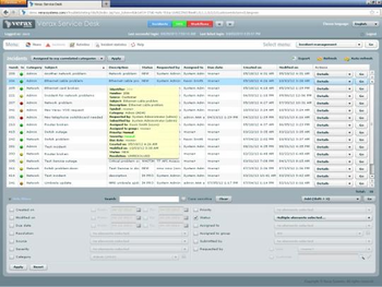Verax Service Desk screenshot