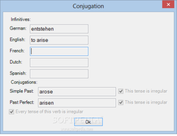 Verb trainer screenshot 3